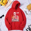 Erkek Hoodies iskeletleri meditasyon ve yalnız kal, adam kapüşonlu moda harajuku vintage açık kapşonlu polar tasarımcı giyim