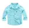 Enfants Chemises Garçon Fille Chemises Casual Camisa Masculina Fille Blouses Enfants Enfants Coton Vêtements Bébé Garçon À Carreaux À Manches Longues Chemises 230613