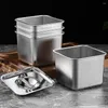 Dinnerware Sets Stainless Steel Taste Cup Metal Container Spice Holder Versatile Seasoning Pot Condiment Lid Pots Bar Tray Jar Server