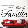 Spanish En este hogar lo mas grande es mi familia wall decal quote sticker pegatinas pared Vinyl paredes letras decoracion RU171