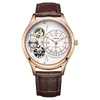 Zegarek megir moda najlepsza marka męska męska zegarek biznesowy mechaniczny automatyczny męski luksusowy nadgarstek skórzany Luminous 3atm Waterproof