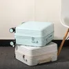 Koffers Vooropening Trolley Bagage Op Wielen Kleine Instapcabine Mannen En Vrouwen Mode Reiskoffer Set Tas Wachtwoord Case