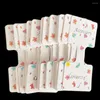 Emballage cadeau 200 Pcs Cheveux Barrettes Cartes Collier Titulaire Clip Tenant Pin Affichage Épingle À Cheveux Papier Carton Arc Emballage Bandeau