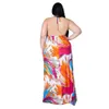 Plus size Dresses Size Dress Xxxl Wholesale Halter Beach Style Loose Print Sleeveless Tank AnkleLength Sexy Maxi Summer Drop 230613