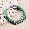 Cristaux en vrac verte en gros braccialet dlicats de 3 mm pour feemes boho dclaration braccialets de perles estensibles egilable