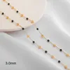 Kedjor för DIY -halsbandsarmband smycken tillverkningssatser Kit Stenkristallpärlor 18K Guldpläterad för vuxna material Tillbehör Fyndkomponenter