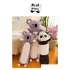 Animaux En Peluche En Peluche Taille 70 Cm Souper Peluche Big Eye Panda Et Koala Jouets Styles Longs Slee Oreiller Garçon Fille Cadeau D'anniversaire Drop D Dhc98