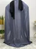 Taglie forti Abiti Musulmani Abaya Per le donne Taglia Kaftan Mesh Perle Tessuto in chiffon Abbigliamento islamico Servizio di culto Dubai Middle East Robe 230613