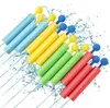 Pistolet Jouets 12PCS Pistolets À Eau Blaster pour Enfants Tireur Portable 4 Couleurs 30ft Gamme Enfants Mousse Pistolet À Eau Été Piscine Jouets 230613