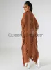 カジュアルドレスjrryセクシーな女性ニットコート半袖オープンステッチかぎ針編みのマントカバーアップホローアウトクロシェビーチウェアJ230614