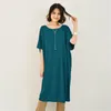 Party Dresses 2023 Spring Summer Women's Loose Pregnant Women Dress Leisure Wear Modal Medium Length Base Bat Sleeve