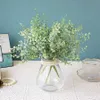 Dried Flowers 1PCS Artificial Eucalyptus Fake Plastic Green Plants Wedding Decorative New Year Christmas Decorations Vases for Home