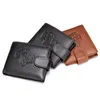 Plånböcker bil prägling äkta läder plånbok män mynt handväska små korthållare portfölj portomonee manlig walet för vän pengar väska
