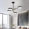 Kronleuchter Nordic Modern Minimalist Macaron Kronleuchter LED Metall Lampenschirm Lampe für Wohnzimmer Schlafzimmer Beleuchtungskörper