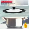 1pc Universal Lid For Pots, Pans And Skillets - Tempered Glass With Heat Resistant Silicone Rim, Fits 10", 11" And 12" Diameter Cookware