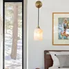 Duvar lambası postmodern ışık lüks tüm bakır mermer villa homestyle merdiven basit oturma odası yatak odası asılı hattı