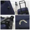 Koffer Großer Koffer für Reisen mit Rädern Männer Frauen Verschleißfeste Duffle-Handtasche Klappbarer Nylon-Trolley Handgepäck X5