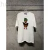 Men's T-shirts Designer Quality 23 Spring Co Branded Duck Letter Knitted Short Sleeve Loose Fit and Women's Fashion Brand Round Neck T-shirt 76YH