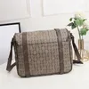 2023 Pasta Moda Designer Bolsa Transversal Bolsa Mensageiro Cheque Bolsas Masculinas para Laptop Pastas Carteiro Clássico Letra G Impressão Tote 2306143BF