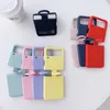 Silicone Folding Phone Case For Samsung Galaxy Z Flip3 case Factory Wholesale phone cover for Z flip 4 Z Flip 5