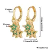 Colorful Star Dangle Earrings High Quality 18K Gold Plated Small Hoop Earring Fashion Jewelry For Women Fine Party Gifts
