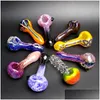 Smoking Pipes Glass Manufacture Handblown And Beautifly Handcrafted Bubbler Smok Colorf Pipe Wholesale Herb Windmill Lollipop Color Dhuto