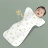 Спальные мешки Детские пеленальные полотенца из чистого хлопка Мешок для новорожденных с выдвижными рукавами