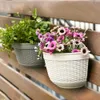 Jardinières Pots jardinière de fleurs Durable décoratif demi-cercle forme ornementale Drain plante Pot R230614