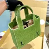 LE Luxus-Handtaschen, hochwertige Tragetasche, Stroh-Strandtasche, Damen-Sommer-Taschen, Umhängetasche, 2 Größen, Handtasche