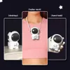 New Mini Cute Astronaut Handheld Fan USB Rechargeable Bladeless Spaceman Hanging Neck Cooling Fans for Travel Outdoor Air Cooler