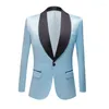 Costumes pour hommes costume en relief pour hommes visage lumineux vert violet jaune bleu manteau 2023 sur mesure décontracté mariage bal marié Blazer veste