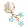 Keychains 10PCS Summer Selling Colorful Flower For Women Bag Pendant Car Key Ring Chain