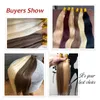 Hair Bulks Straight I Tip Extensions de cheveux Cheveux humains 50pcs Set Extensions de cheveux naturels Capsule de kératine Marron 613 Couleur blonde 12-26 pouces 230613