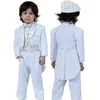 Clothing Sets Baby Boy Christening Baptism Tuxedo Toddler Wedding Ceremony Blessing Suit Infant Winter Formal Gentleman Outfit 5 Pcs 230613