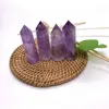 7 ~ 10cm Natual Amethyst Quartz Pijler Paars Kristal Punt Arts Ornament Minerale Reiki Healing obelisk wand zeszijdige Energiesteen Ekxsl