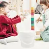Bolsas de almacenamiento Cubo Favores de fiesta Titular Bloques de construcción Organizador de juguetes para niños Asas de cubos pequeños