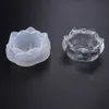 Donice garnki Lotus gips kwiatowy formy okrągłe świeca ręcznie robiono biżuterię do przechowywania betonowej świecy sadzarki R230614
