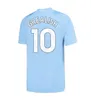 23 24ハーランドサッカージャージーグレールシュターリングマンシティマフレズデブルインフォーデン2023 2024 J.Alvarez Bernardo Football Tops Shird Kids Kit Sets Uniform Boys Youth