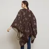 Cachecóis Moda Feminina Cachecol Luxo Caxemira Xaile Estrelas Padrão Espessamento Pashmina Grande Manto Cobertor Poncho 150cm Em 2023