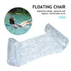 Sand Play Water Fun Hammock Recliner PVC Inflatable Floating Swimming Mattress Foldable with Sequins Adult Pool Party Toy 230613