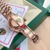 Con scatola e documenti Orologio di alta qualità 41mm Oro rosa 18 carati Movimento verde Automatico Mens GD Bracciale Orologi da uomo 69