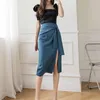 Skirts Women's High Waist Slimming Anti Light Denim Bag Hip A Line Skirt Womens Bikini Dress Midi Travel