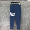 Pantalons pour hommes Mans pantalons de survêtement bleu coton femmes pantalons de sport décontractés bas de survêtement hommes survêtement pantalon de survêtement hommes