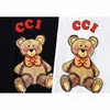 Diseñador para hombre Camiseta casual para mujer Polo Bear Camisas de moda simple Camisa de verano Polo suelto Manga corta Transpirable Pareja Trajes cortos