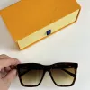 Lee 2023 fashion sunglasses glasses sunglasses designer men's ladies brown case black metal frame dark lens