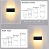 Lampa ścienna sypialnia nocna akryl nowoczesne proste aluminiowe el korytarz oświetlony oświetlenie wewnętrzne