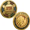 Moeda comemorativa militar dos EUA com gravação em relevo Verniz de metal Moeda de desafio Distintivo Artesanato Medalha de honra Colecionáveis