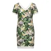 Party Jurken Vrouwen T-shirt Jurk Zomer Cartoon Print Sexy Korte Mouw Mini Lady Robe Femme SS3599