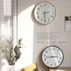 Relojes de pared Reloj de decoración simple Moda nórdica 12 "Sala de estar Madera maciza Comedor Dormitorio Moderno Súper silencioso