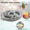 Inflatable Floats Tubes Summer Inflatable Pool Float Beer Drinking Cooler Table Bar Tray Beach Swimming Ring Party Bucket Cup Holder for Swimming Pool 230613